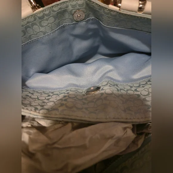 Coach Light Blue Bag - Picture 7 of 13